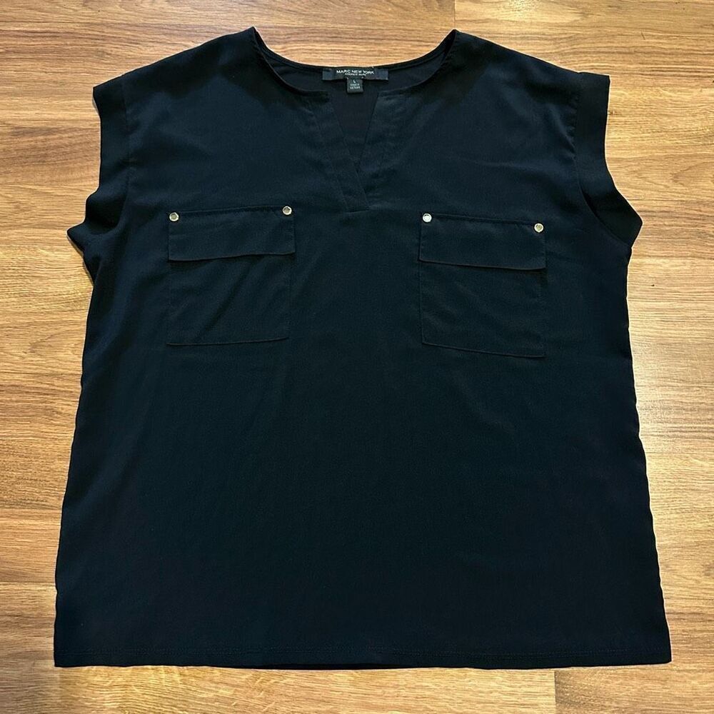 Marc New York Andrew Marc Sleeveless Blouse | Women Size Large